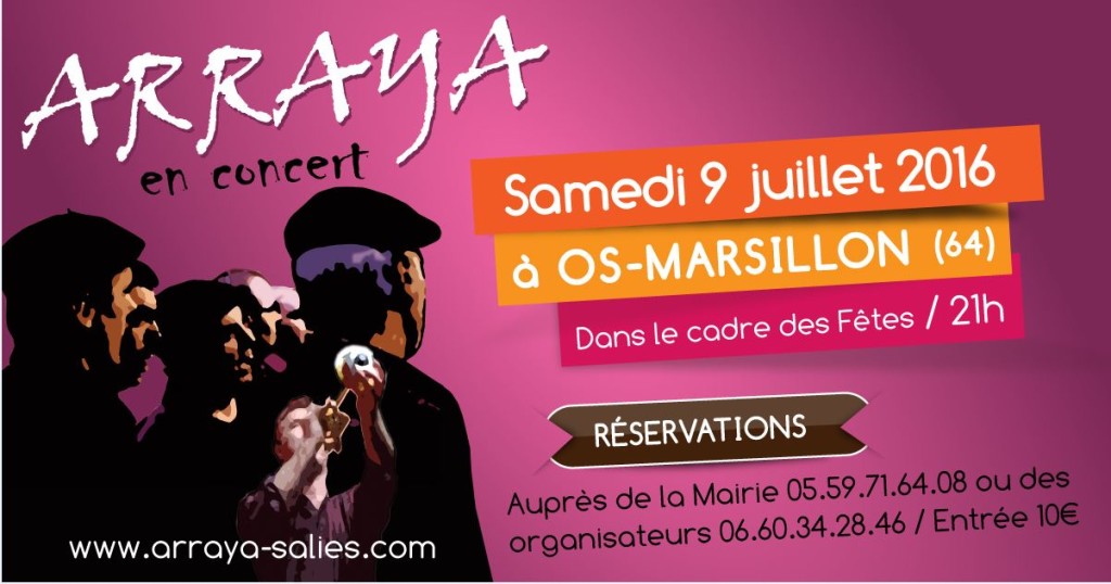 ARRAYA en concert à Os-Marsillon